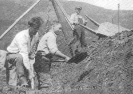 Grøftegraving i Krokedal på 30-talet